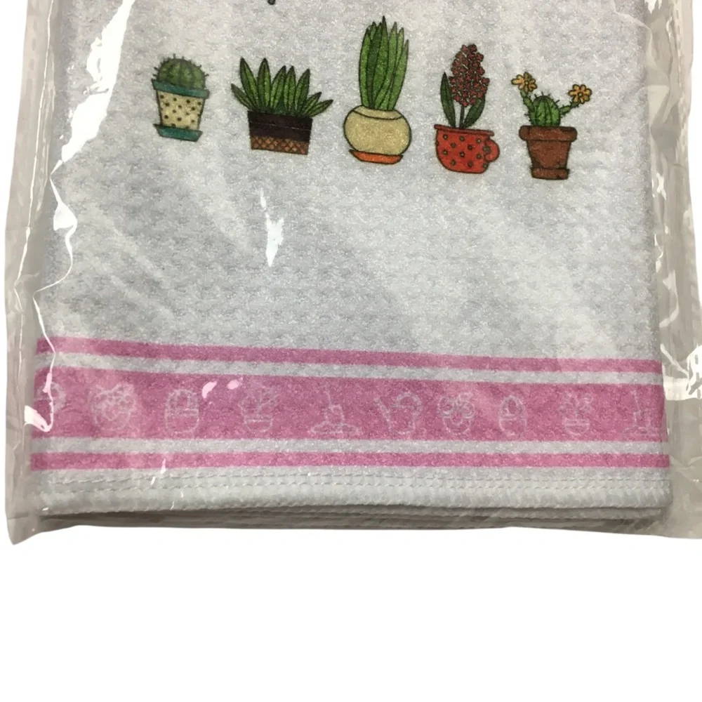Sometimes I Wet My Plants Kitchen Dish Towel Cactus Plant Lady Funny Gift NEW